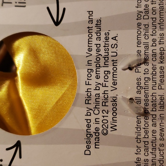 RICH FROG Baby Crinkler Duck Infant Tactile Toy - Age 0-6mos NWT - Picture 4 of 6